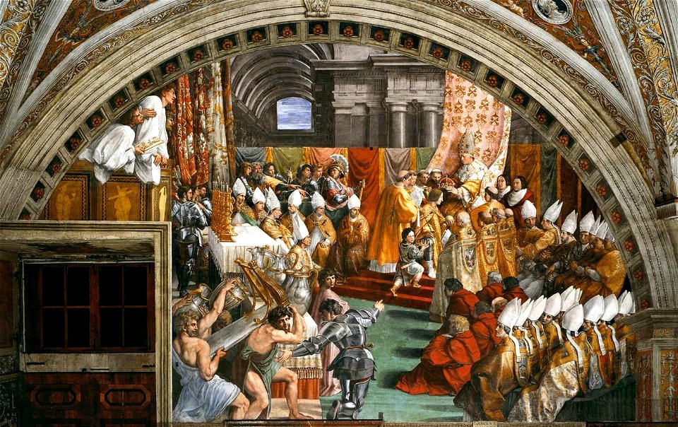 Raffaello Sanzio - The Coronation of Charlemagne - WGA18761