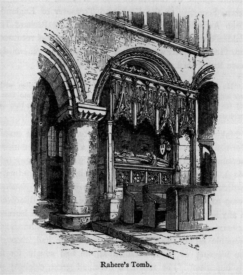Rahere's Tomb - Walks in London, Augustus Hare, 1878