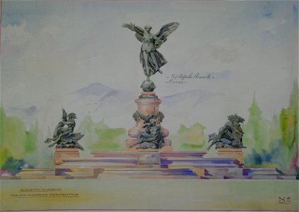 Raffaello Romanelli - Proiect pentru o fântână monumentală 3