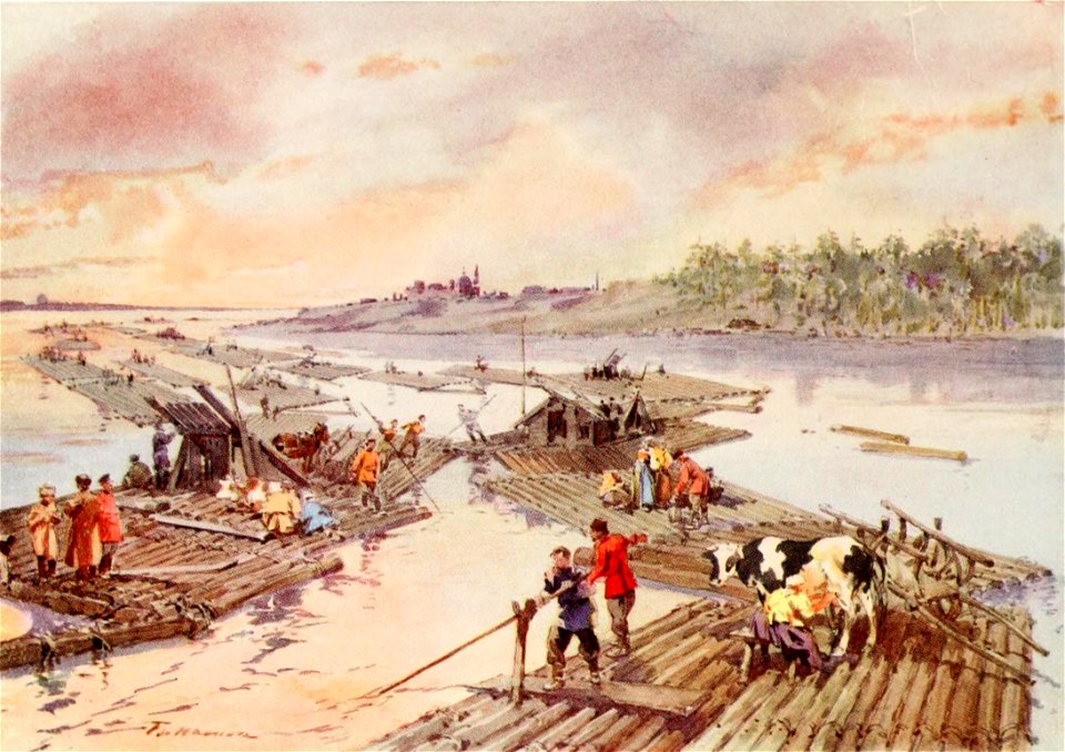 Rafts on the Volga, c. 1913