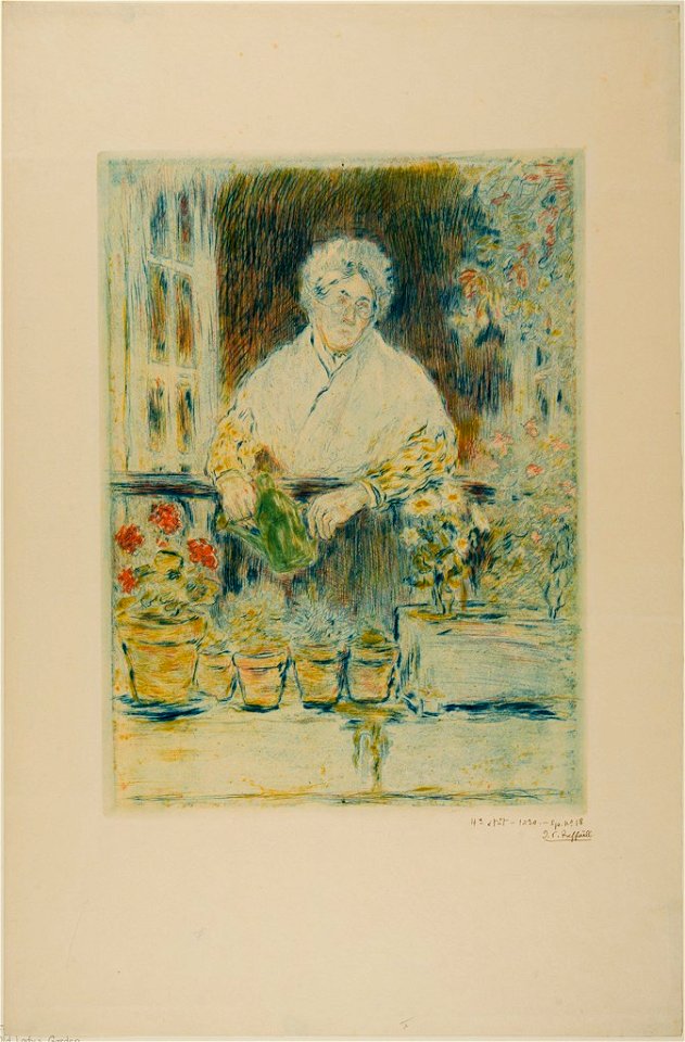 Raffaëlli - The Old Lady's Garden, M14459