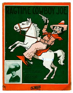 Ragtime cowboy Joe 1912. Free illustration for personal and commercial use.