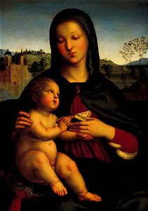 Raffaello Sanzio - Madonna col Bambino con il libro