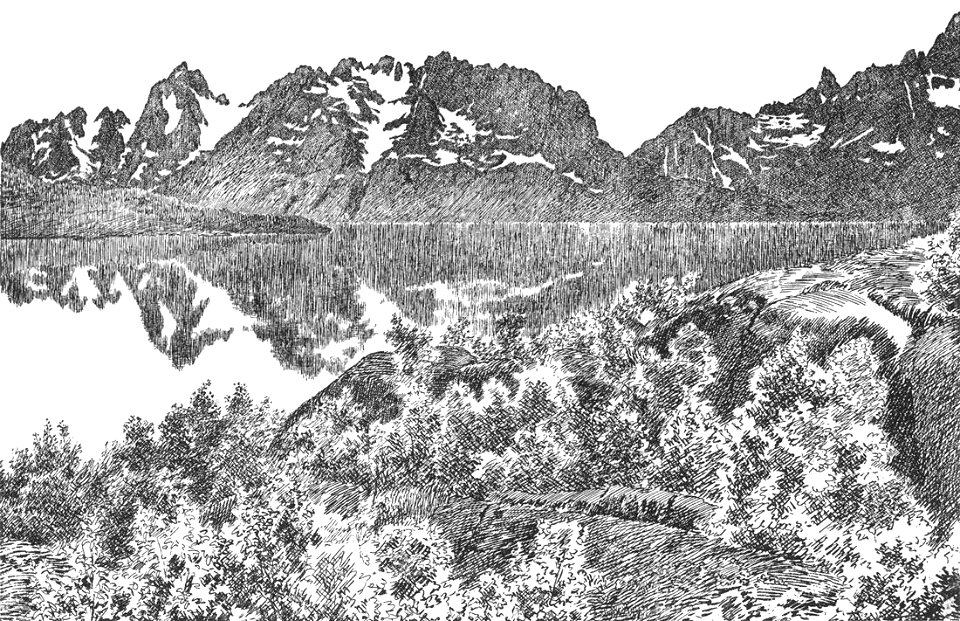 Raftsund (Raftsundet) - waterway - 1891