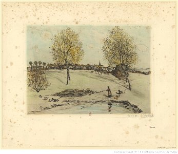Raffaëlli - Le village sur la colline, 2éme état, btv1b53187014k