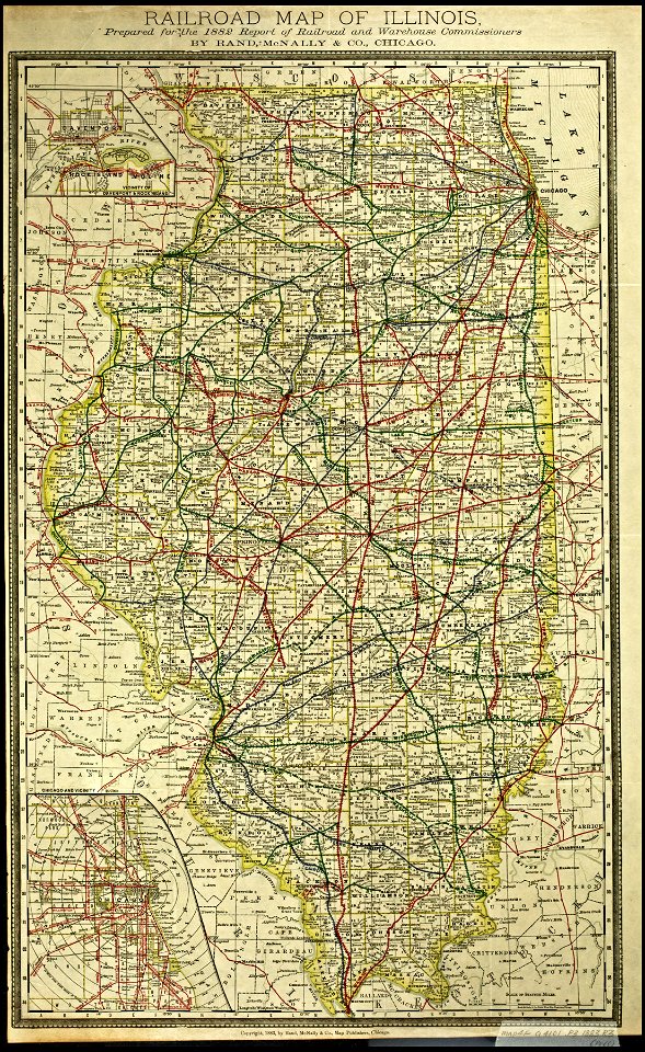 Railroad map of Illinois (NBY 15569)