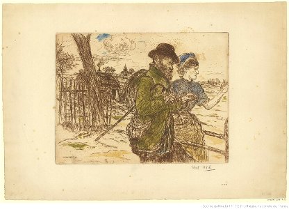 Raffaëlli - Sur le chemin, 2ème état, btv1b53187012p