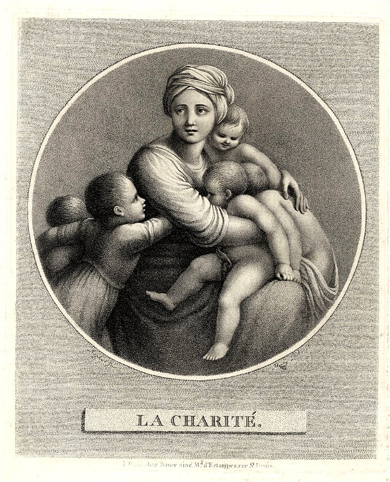 Raffaelo Santi La charité ubs G 0770 II