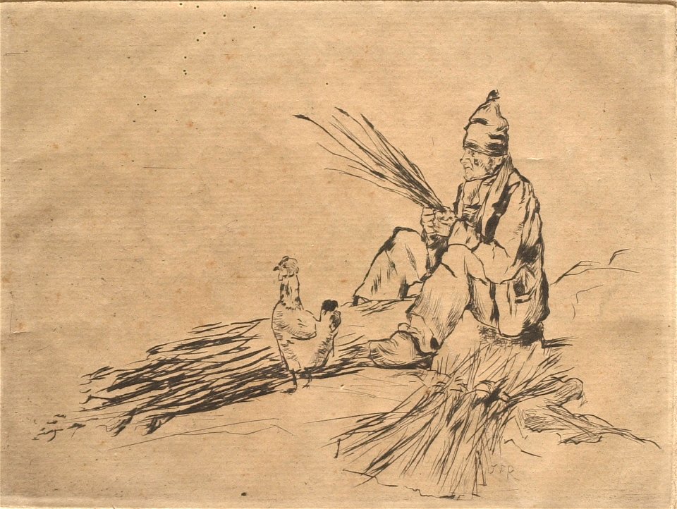 Raffaëlli - Man Tying Faggots, 1993.10