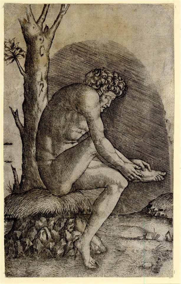 Raimondi - Mann eine Fußwunde betrachtend, DG1971429