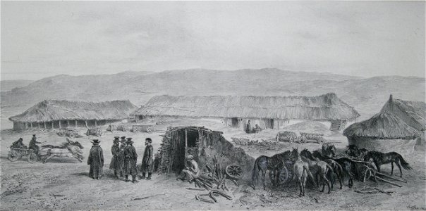 Raffet - Bessarabie, 5 Août 1837 - Poste aux chevaux