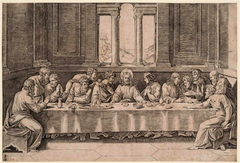 Raimondi - Das Letzte Abendmahl (Das Abendmahl mit den Füssen), A 89033