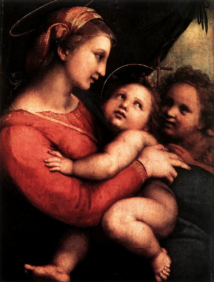 Raffaello, madonna della tenda 01