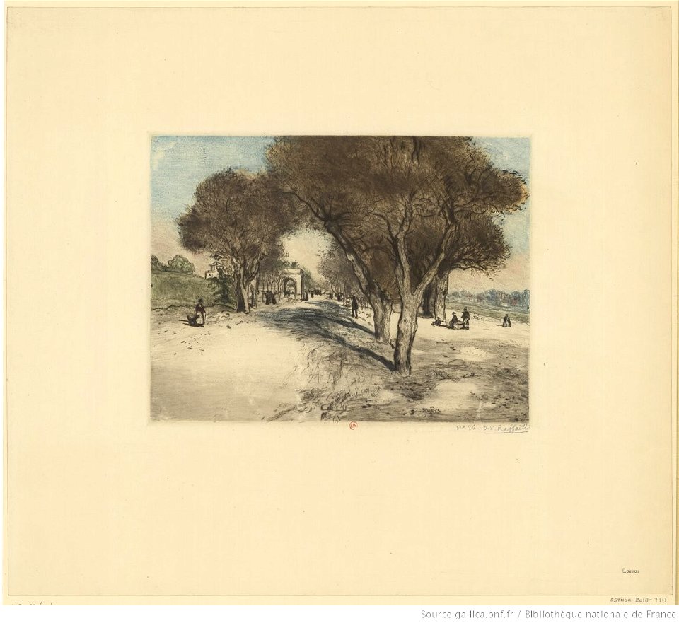 Raffaëlli - La route ensoleillée, 2ème état, btv1b531870206