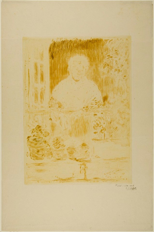 Raffaëlli - The Old Lady's Garden, M14456