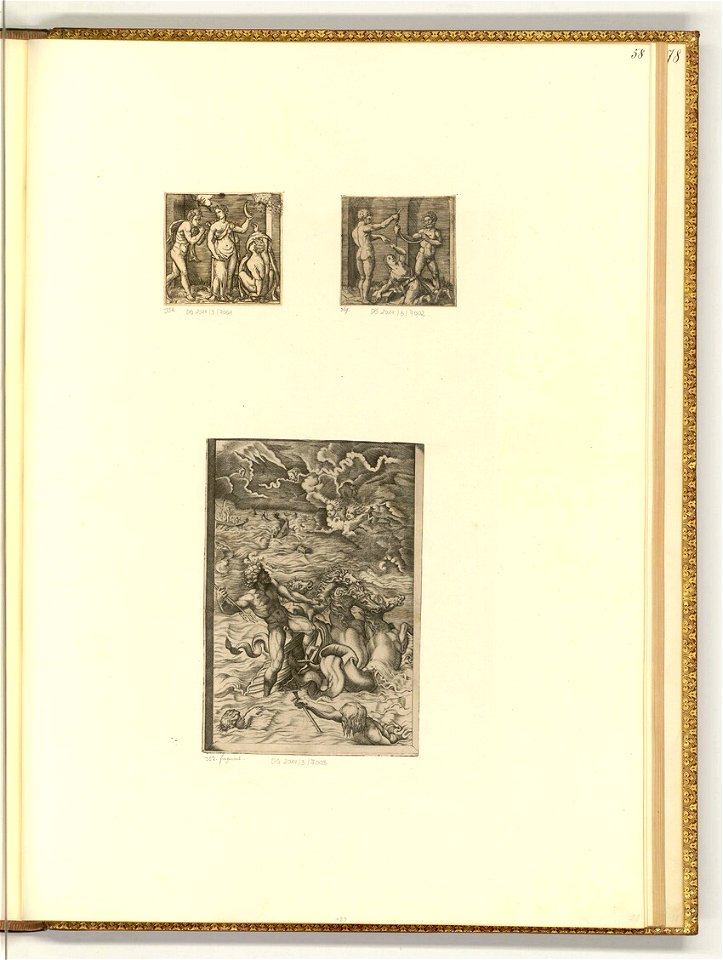 Raimondi - Diverse Darstellungen; Neptun auf dem Muschelwagen, ItI2058
