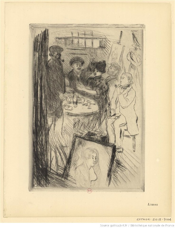 Raffaëlli - Les rapins, 2ème état, btv1b53187018c