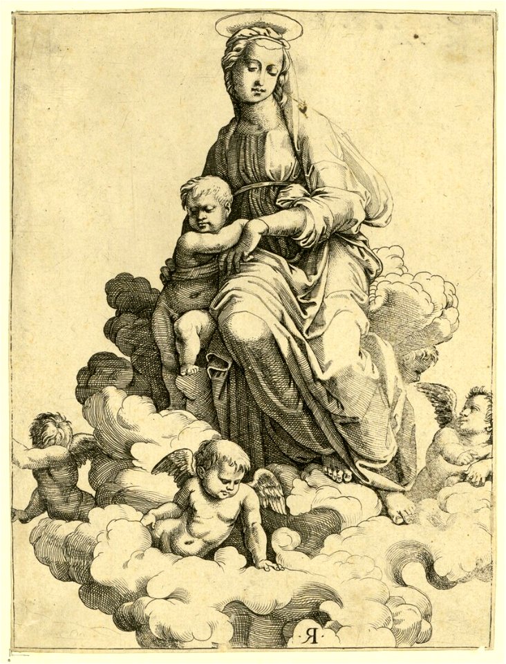 Raimondi - Madonna auf Wolken, DG201736911