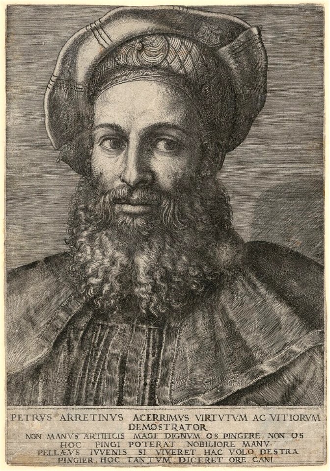 Raimondi - Porträt des Pietro Aretino, DG1971458