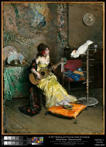 Raimundo de Madrazo y Garreta - Woman with a Parrot - 1955.800 - Clark Art Institute