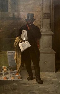 The Newspaper Seller (Le vendeur des journaux) by Jules Felix Ragot