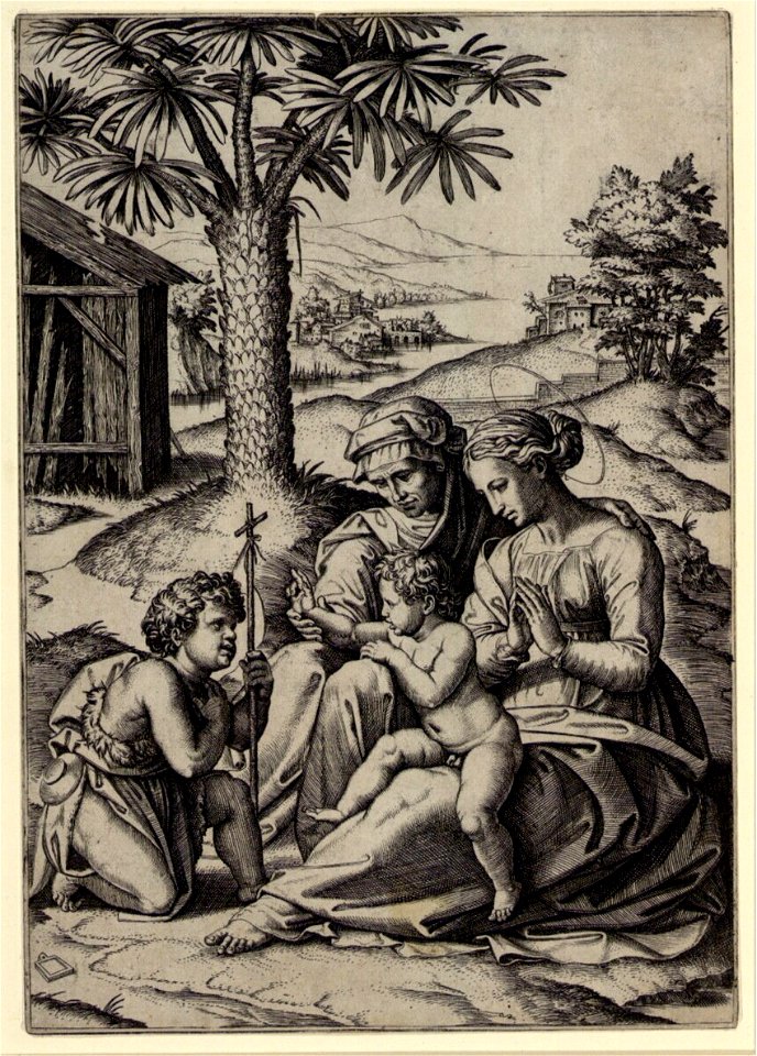 Raimondi - Die Jungfrau mit dem Christuskind, der heiligen Elisabeth und dem Johannesknaben, DG1970300