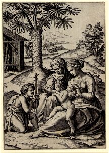 Raimondi - Die Jungfrau mit dem Christuskind, der heiligen Elisabeth und dem Johannesknaben, DG1970300
