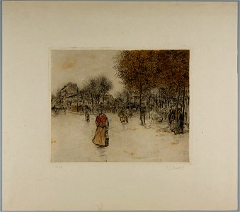 Raffaëlli - Road of the Revolt at Neuilly, M3367