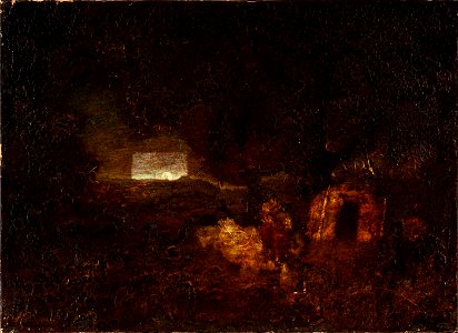 Ralph Albert Blakelock - The Canoe Builders - 1909.7.4 - Smithsonian American Art Museum