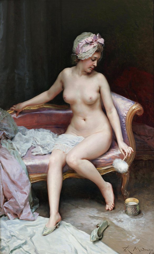 RAIMUNDO DE MADRAZO Y GARRETA - Después del baño (Museo del Prado, Madrid, c. 1895)