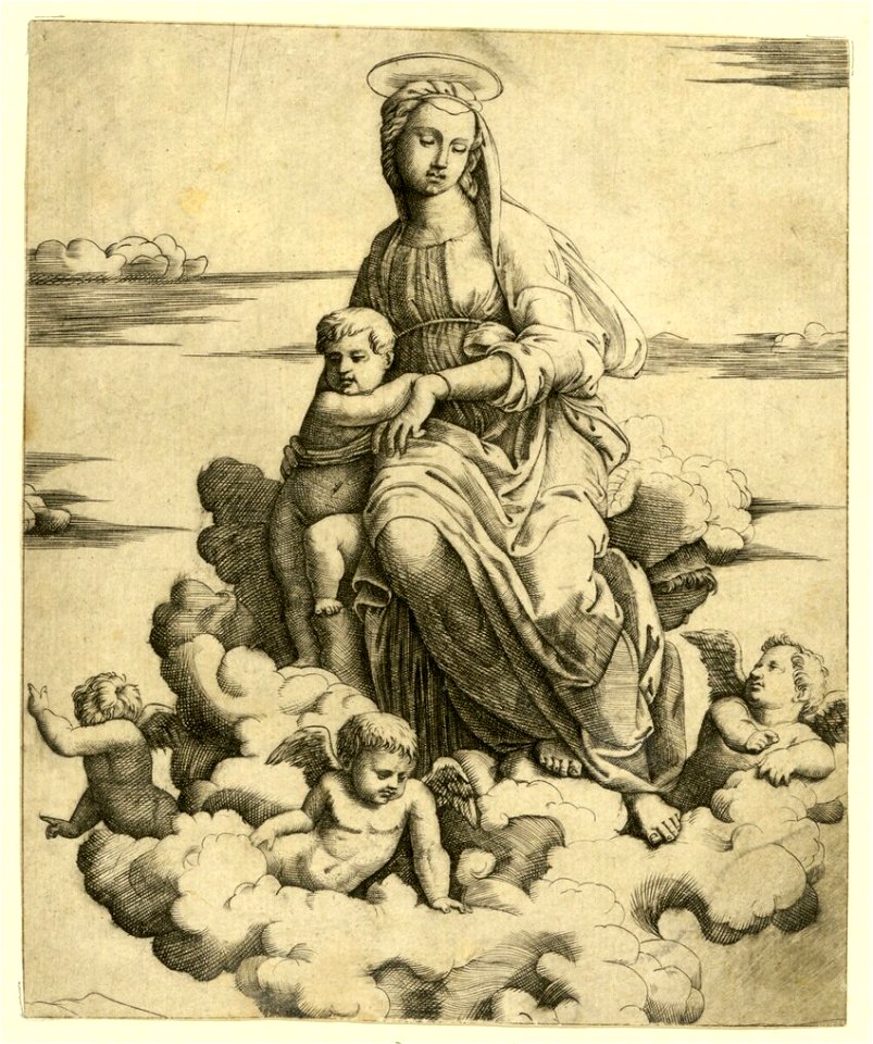 Raimondi - Madonna auf Wolken, DG201736909