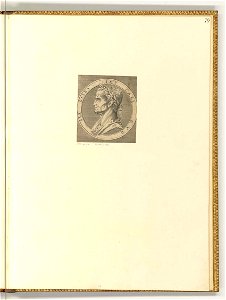Raimondi - Porträt Kaiser Galba im Profil (Rundbild), ItI2079