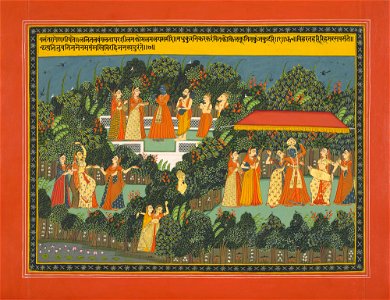 Rajput - Folio from the Gita Govinda. - RCIN 1005114.v - Royal Collection