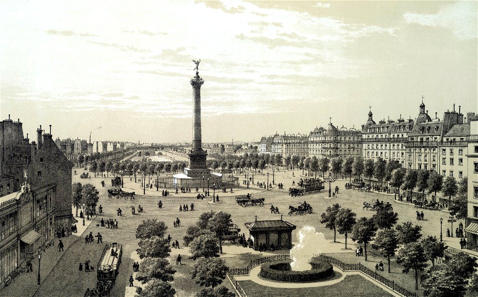 Place de la Bastille, 1878