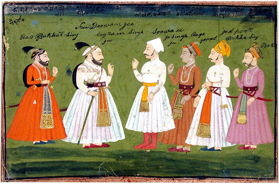 Rajput rulers of the Hurda Conference of 1734 (6124555325)