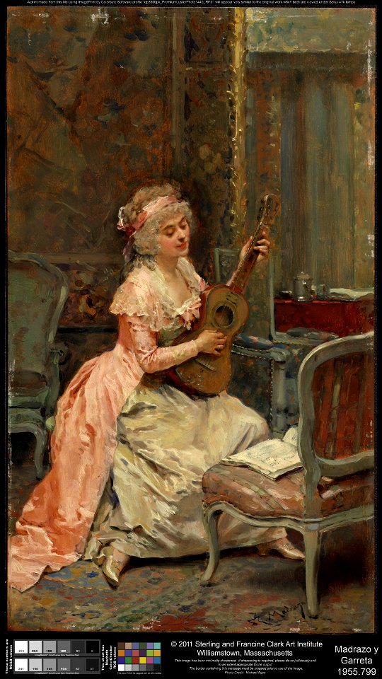 Raimundo de Madrazo y Garreta - Woman with a Guitar - 1955.799 - Clark Art Institute