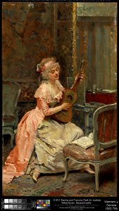 Raimundo de Madrazo y Garreta - Woman with a Guitar - 1955.799 - Clark Art Institute