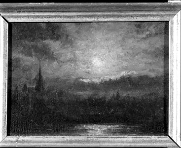 Ralph Albert Blakelock - City View with Moon - 1986.450 - Fogg Museum