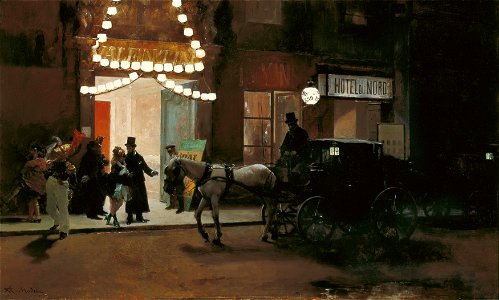 Raimundo Madrazo - Salida del baile de máscaras