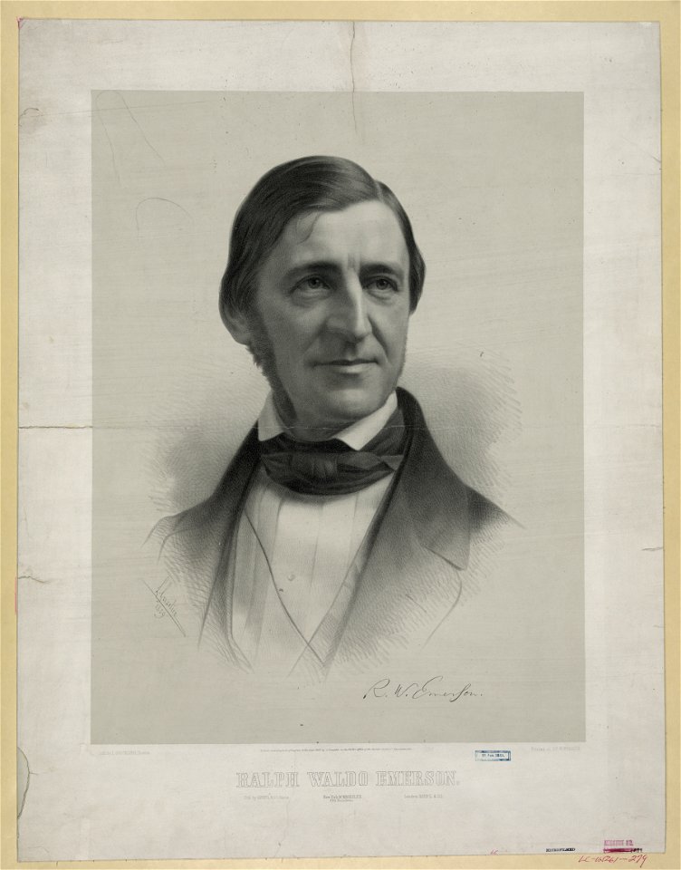 Ralph Waldo Emerson - L. Grozelier 1859 ; lith. by L. Grozelier Boston. LCCN2003688869