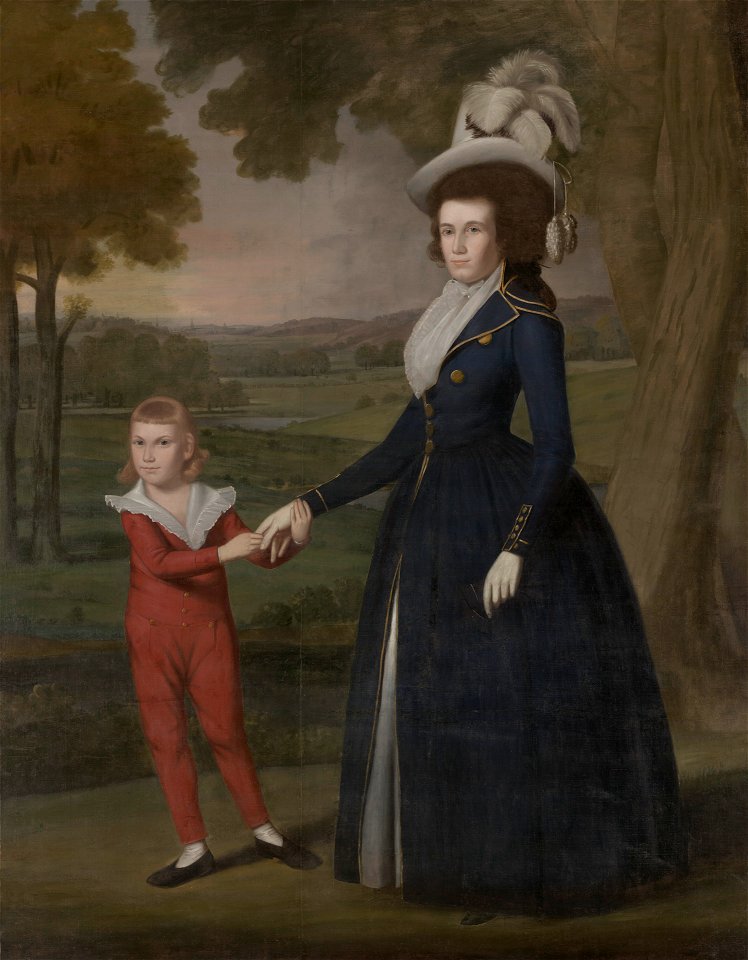 Ralph Earl - Mrs. William Moseley (Laura Wolcott), (1761-1814) and her son Charles, (1786-1815) - 1942.64 - Yale University Art Gallery