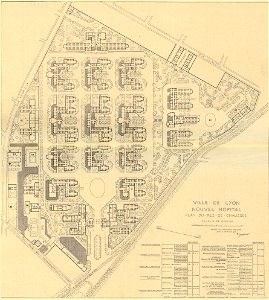Plan de l'hôpital Edouard Herriot