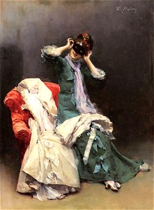 Raimundo Madrazo - Preparing for the Costume Ball