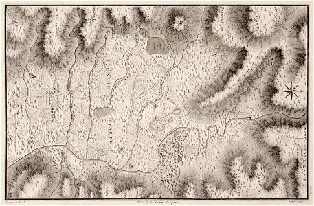 Plan de la plaine de Sparte - Le Roy Julien David - 1770