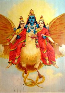 Raja Ravi Varma, Lord Garuda. Free illustration for personal and commercial use.