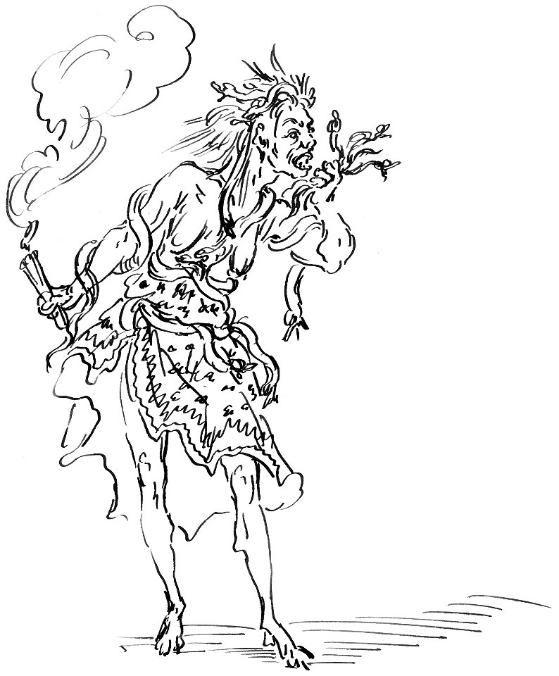 Rameau - Zoroastre - costume scetch by Louis-René Boquet, 1769 - Mr Muguet, Cassaignade, Lasuse, Cavaillée, Furies retouched