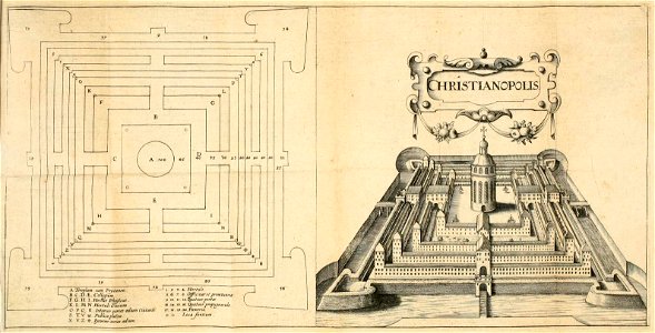 Plan der Stadt Christianopolis