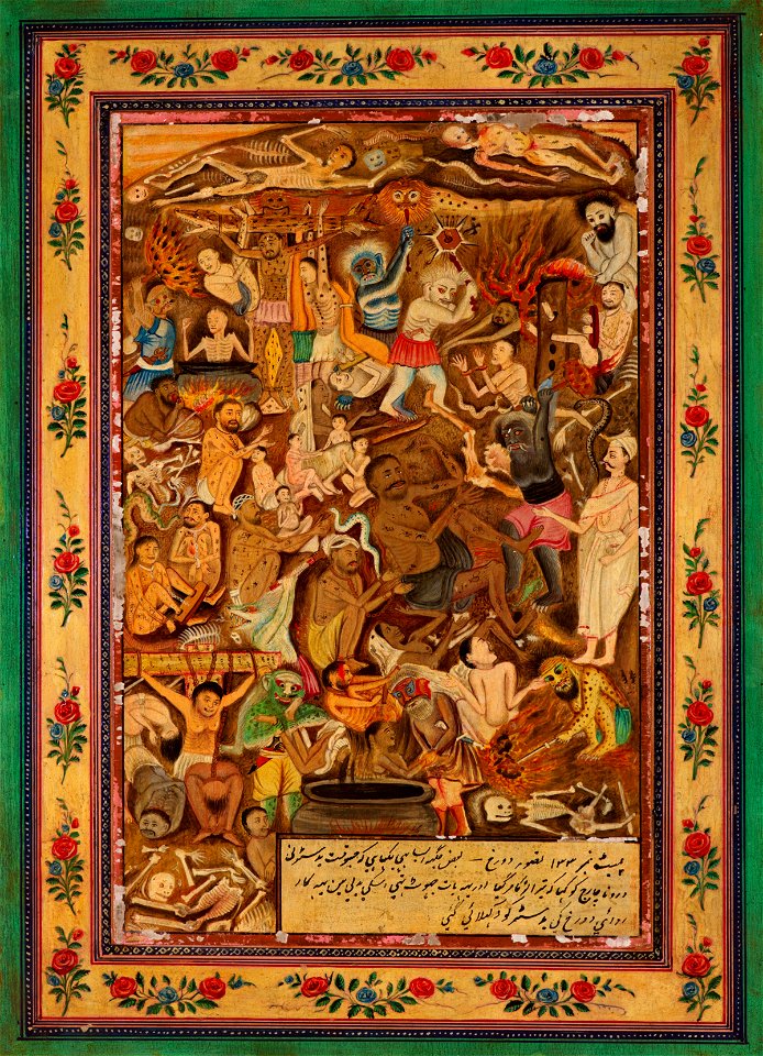 Raja Yudhishtira Surveys Hell in Search of His Son 1