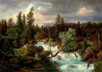 Rakúsky maliar z 2. polovice 19. storočia - Alpská bystrina - O 4441 - Slovak National Gallery