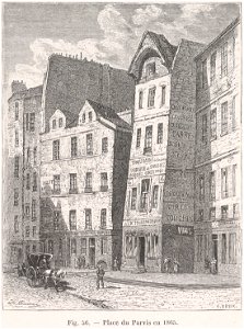 Place du parvis en 1865
